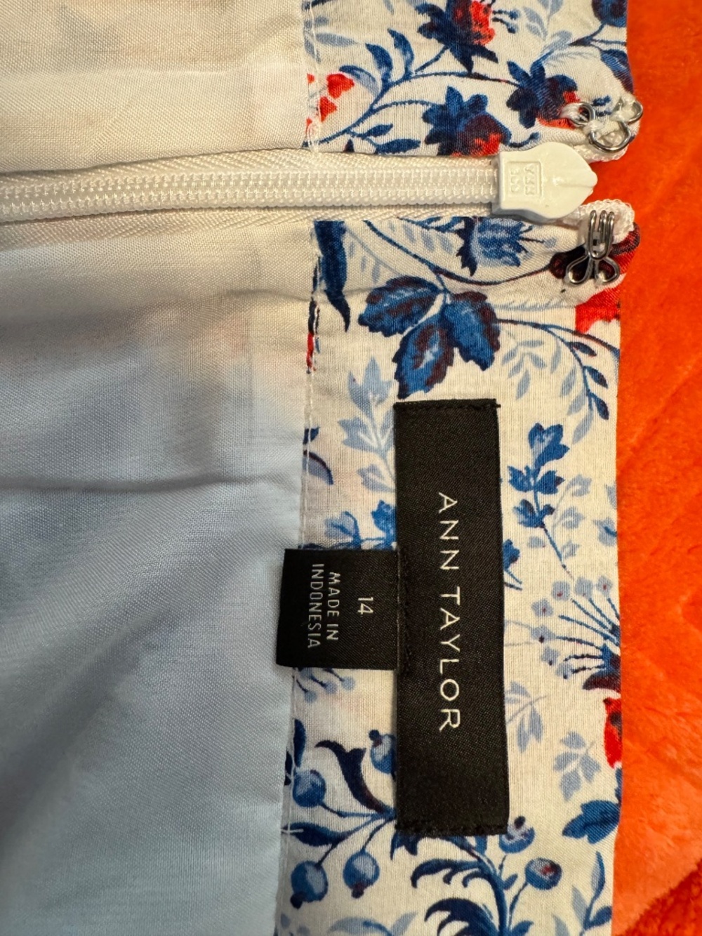 Ann Taylor Floral Tiered Midi Skirt, Lined, 14 - Picture 5 of 5